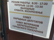 Приёмные депутатов Совет народных депутатов Шерегешского городского поселения в Шерегеше