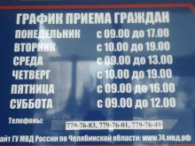 Главное управление по вопросам миграции МВД РФ Отдел по вопросам миграции Советского района в Челябинске